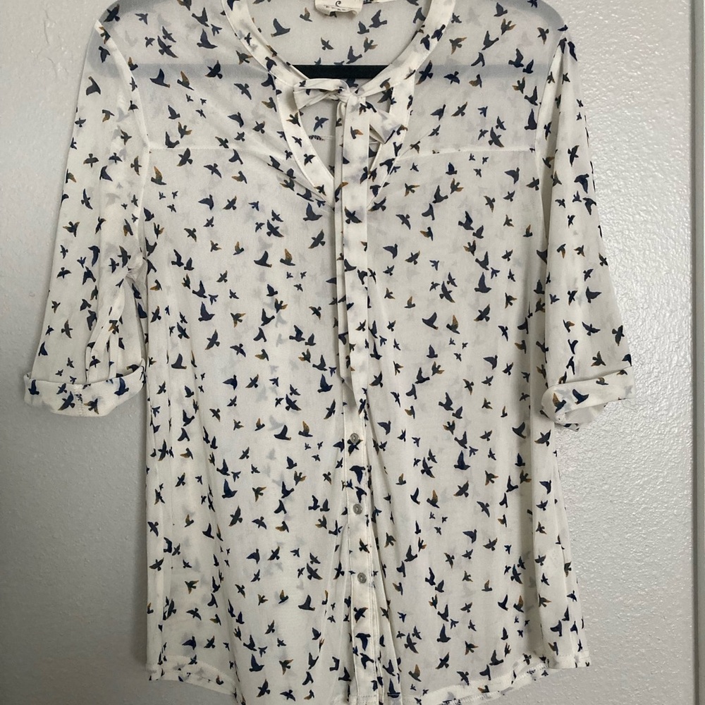 Ember Neck Tie Blouse